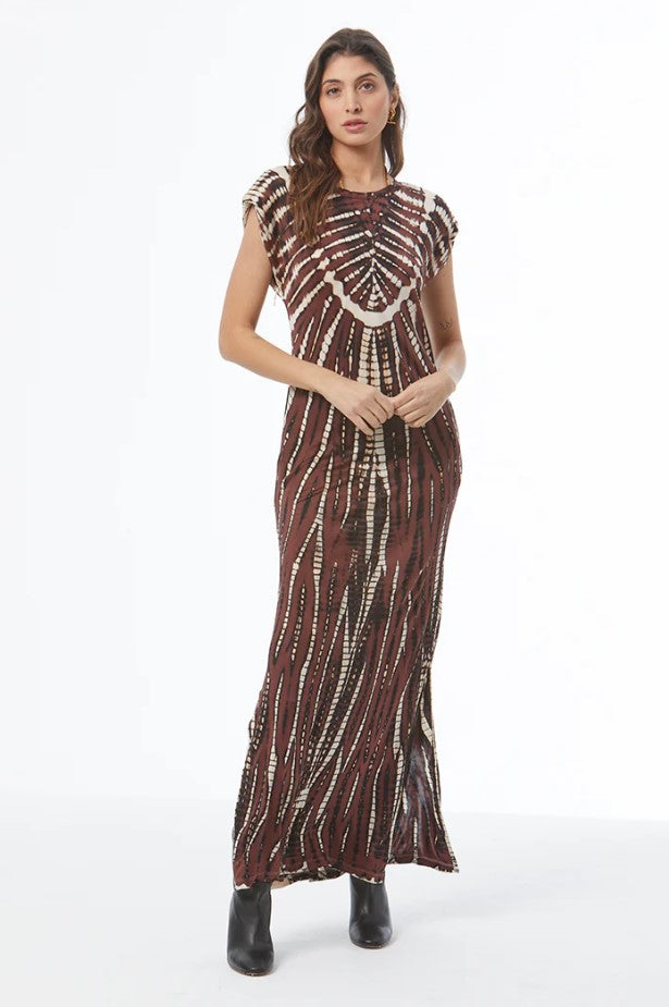 Mackenzie Muscle Tee Dress - Sepia Nexus Wash