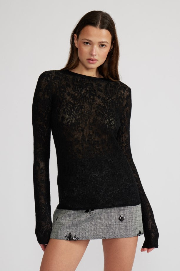 Mesa Lace Top - Black