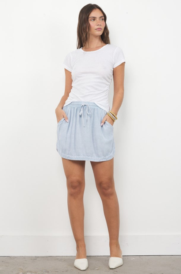 Millie Crew Neck Tee - White