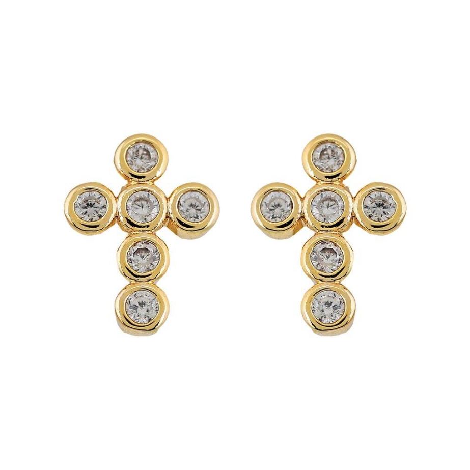 Mimi Mini Cross Stud Earring