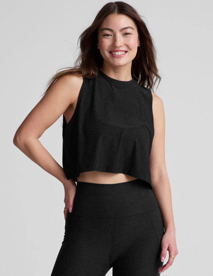 Darkest Night Featherweight Minimal Cropped Tank
