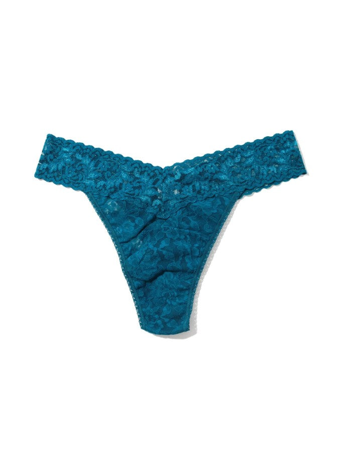 Signature Lace Original Rise Thong - Pretty in Peach