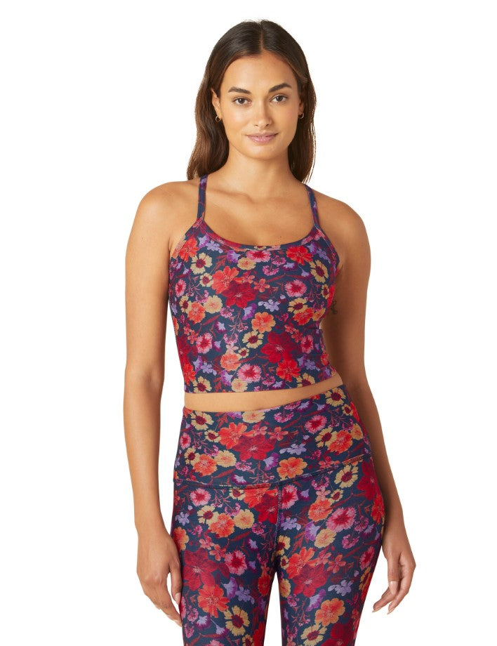 Softmark Racerback Crop Tank - Summer Bouquet
