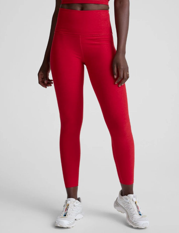Spacedye High Waist Midi Legging - Holly Red Heather