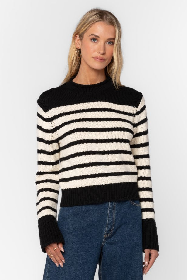 Ridley Cotton Sweater - Bandit Stripe