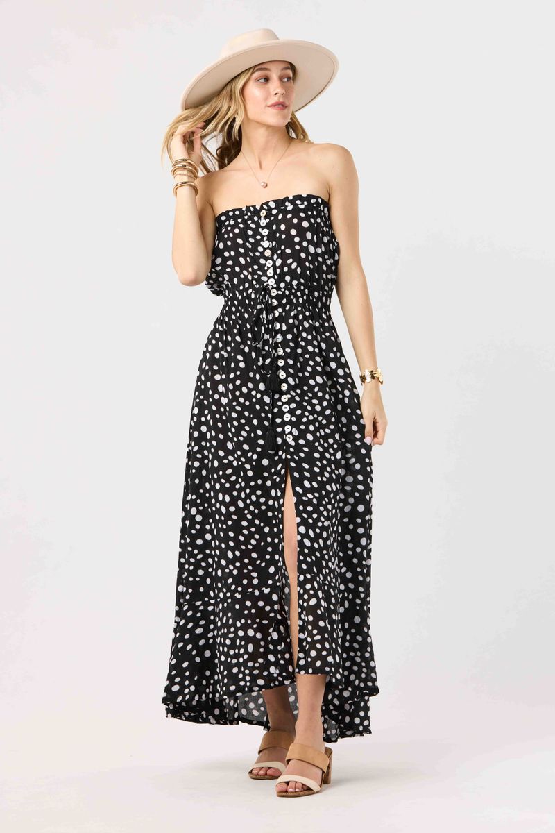 Ryden Maxi Dress - Pebbles Black