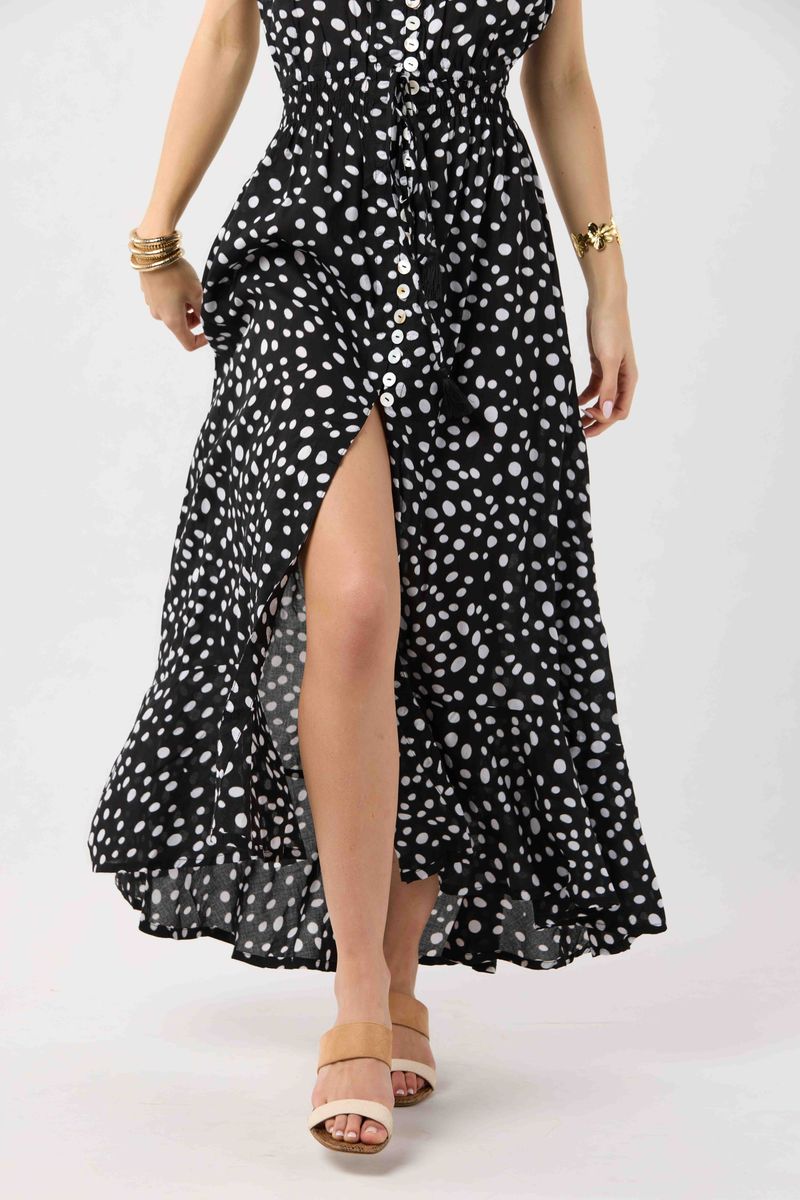 Ryden Maxi Dress - Pebbles Black
