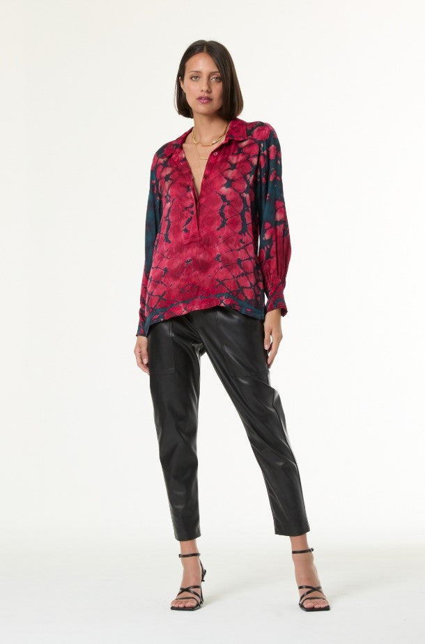 Rynn Top - Deep Teal Boa Wash