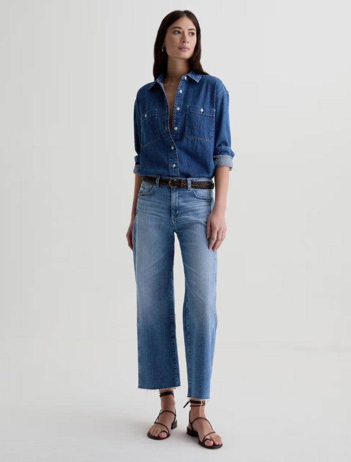 Saige Wide Leg Crop - Rosarito