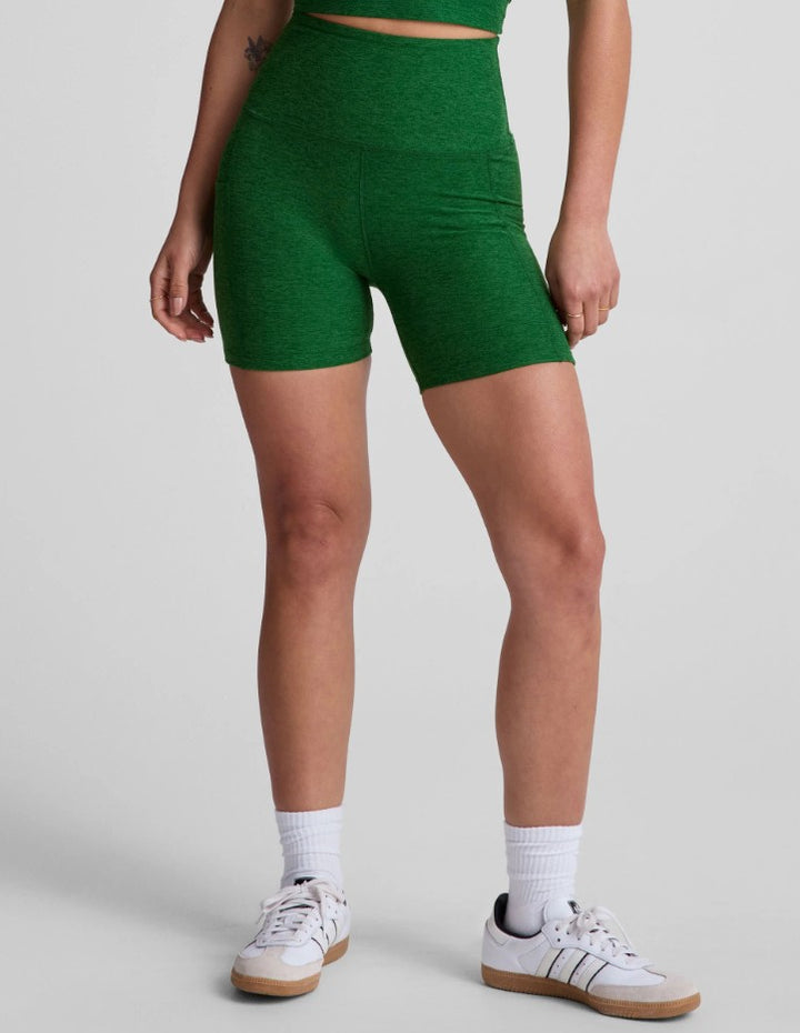 Spacedye Keep Pace Pocket Short - Summer Thyme Green Heather