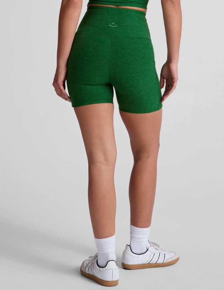 Spacedye Keep Pace Pocket Short - Summer Thyme Green Heather