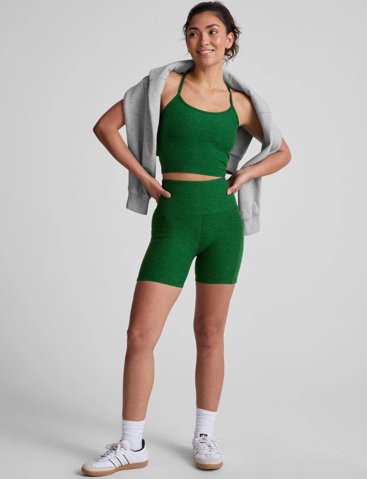 Spacedye Keep Pace Pocket Short - Summer Thyme Green Heather