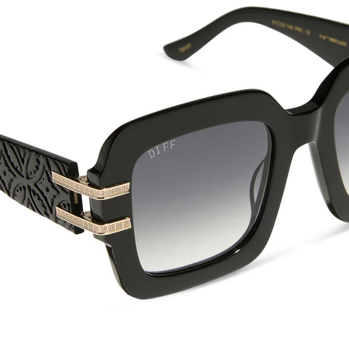 Tanya Sunglasses - Black + Grey Gradient