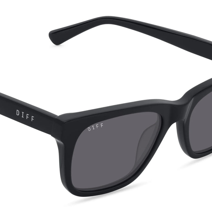 Wesley Sunglasses - Black + Grey Polarized