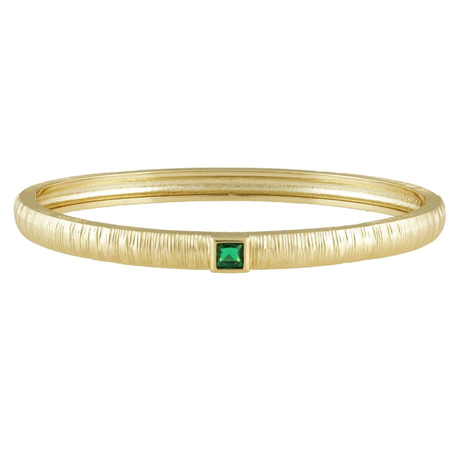 Winnie Emerald CZ Bangle