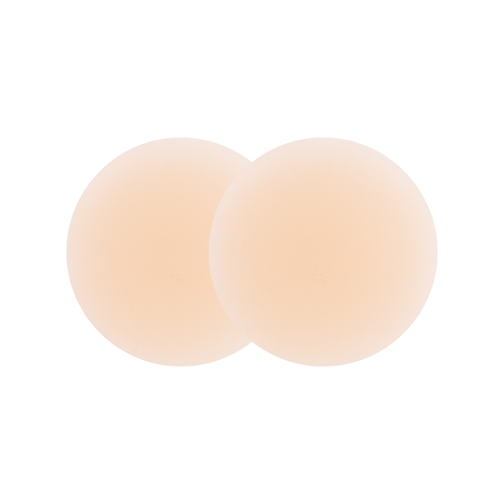 Detail shot of Boob-eez 6cm light tint nipple covers.