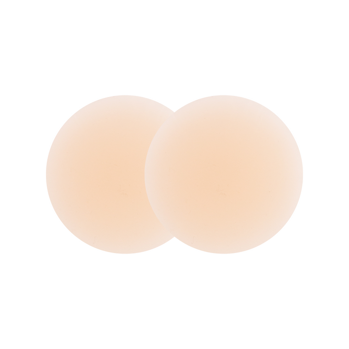 Detail shot of Boob-eez 6cm light tint nipple covers.