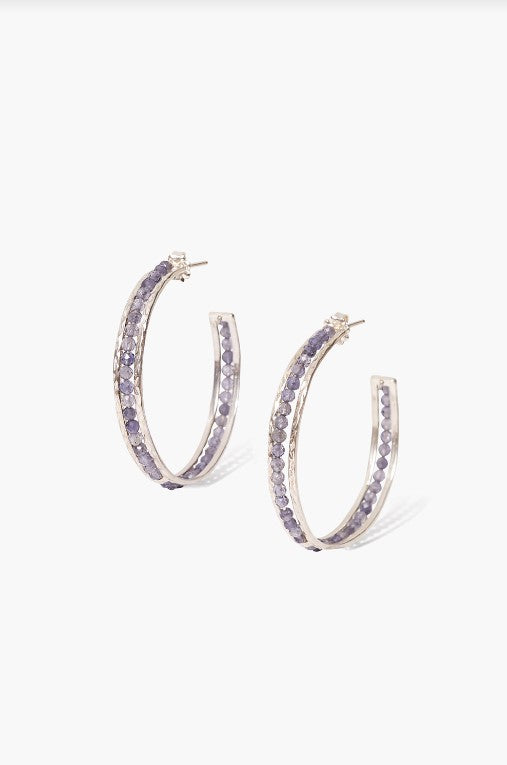 Sedona Hoop Earrings Iolite Jaffi s