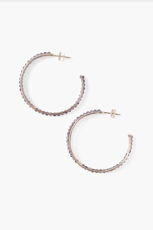 Sedona Hoop Earrings Iolite Jaffi s