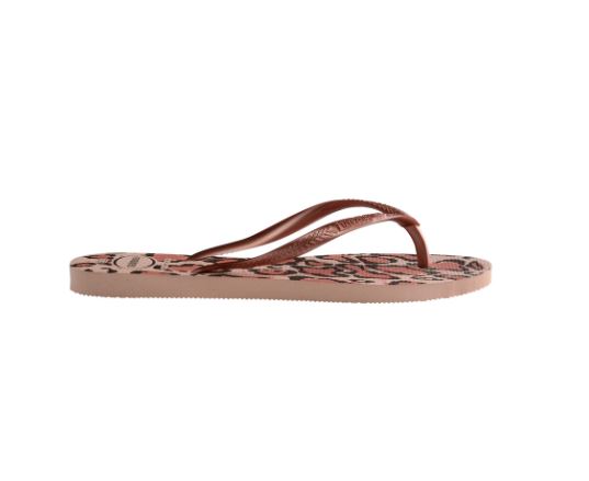 Havaianas Slim Animals Flip Flop - Ballet Rose/Pink Retro - Side View