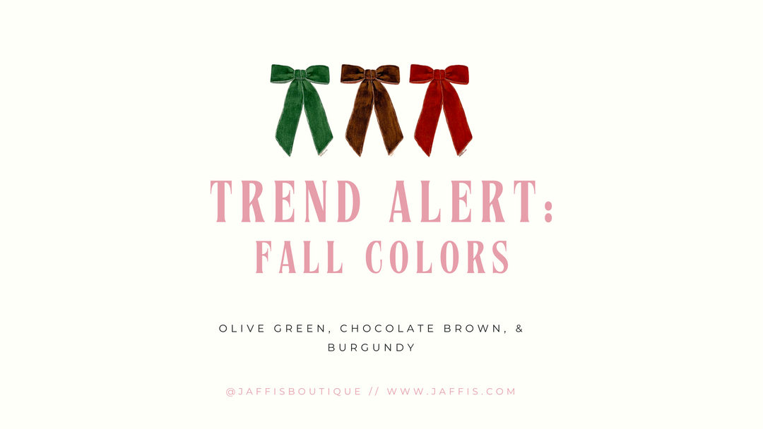 Trend Alert: Fall Colors