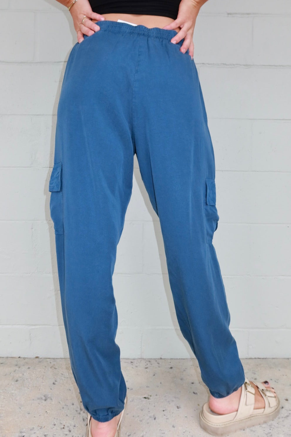 Tencel Harlow Pant - Poseidon