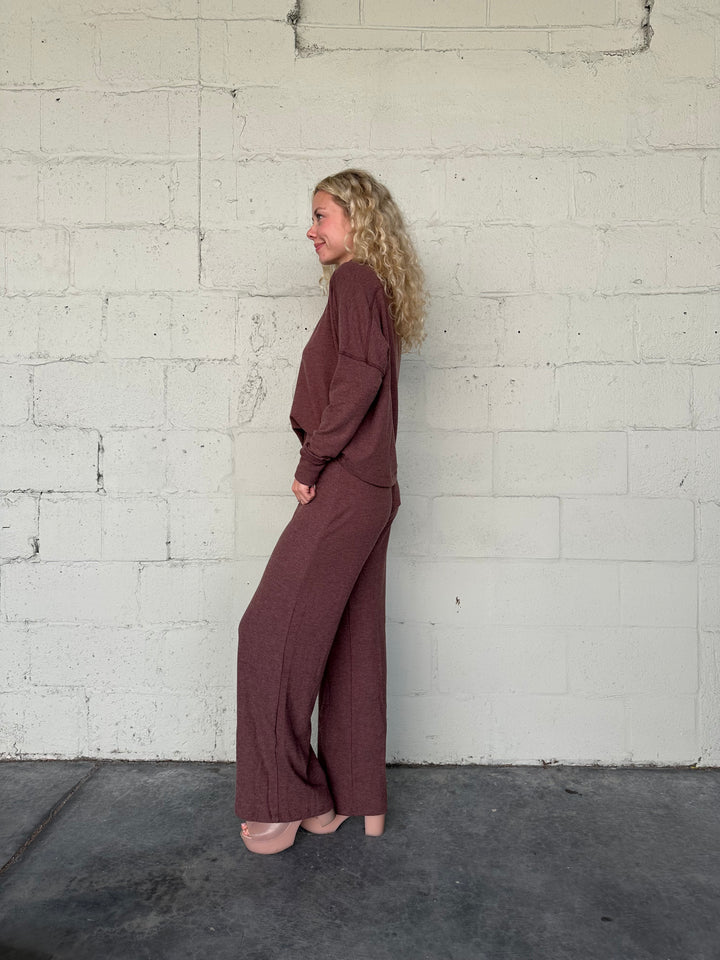 Jones Wide Leg Pant - Espresso