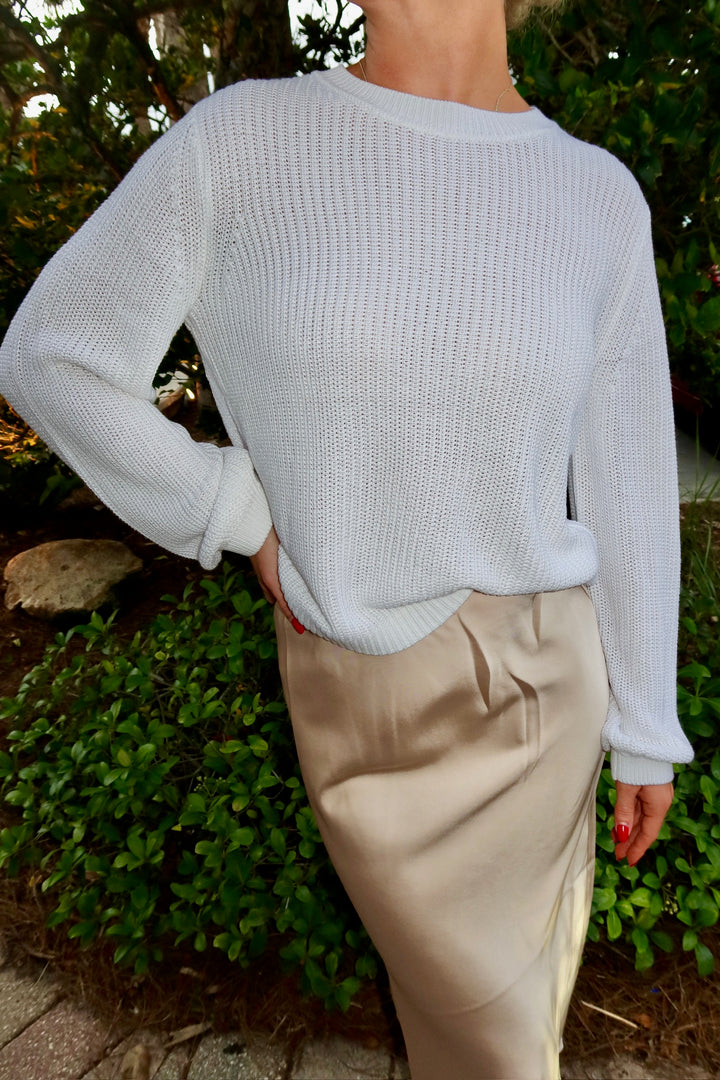 Maxine Sweater - White