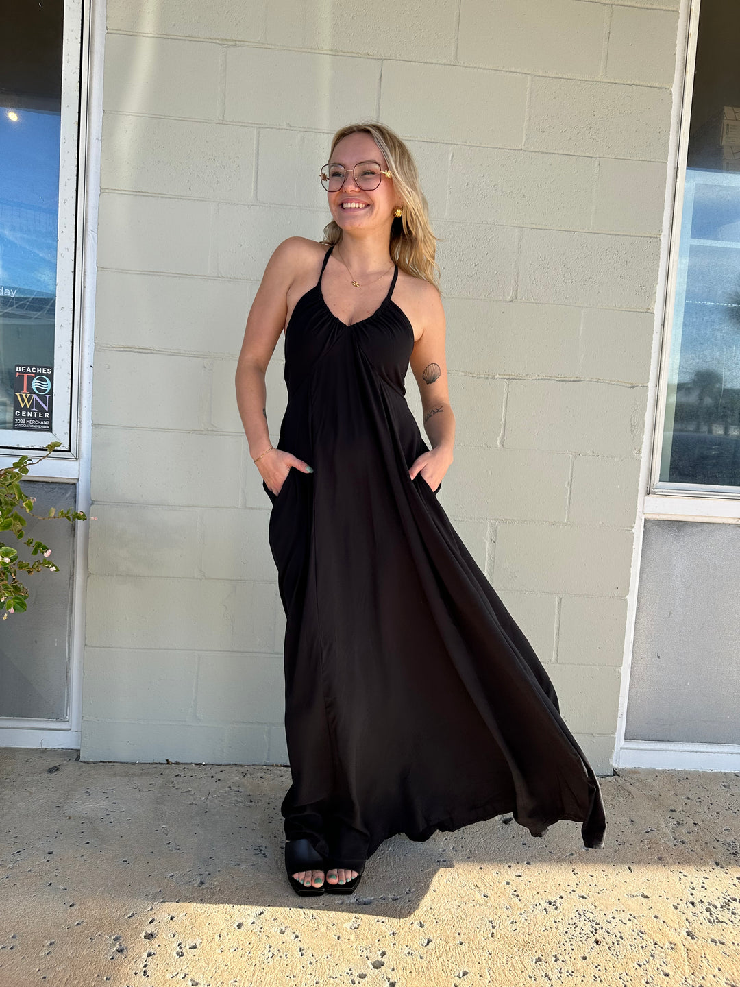 Lilia Maxi Dress - Black