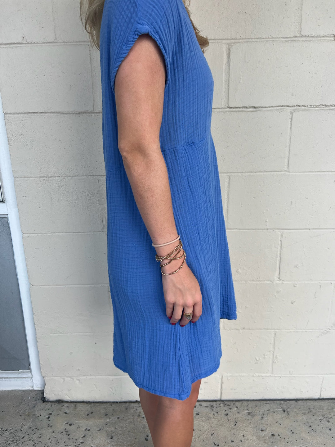 Mira Split Neck Dress