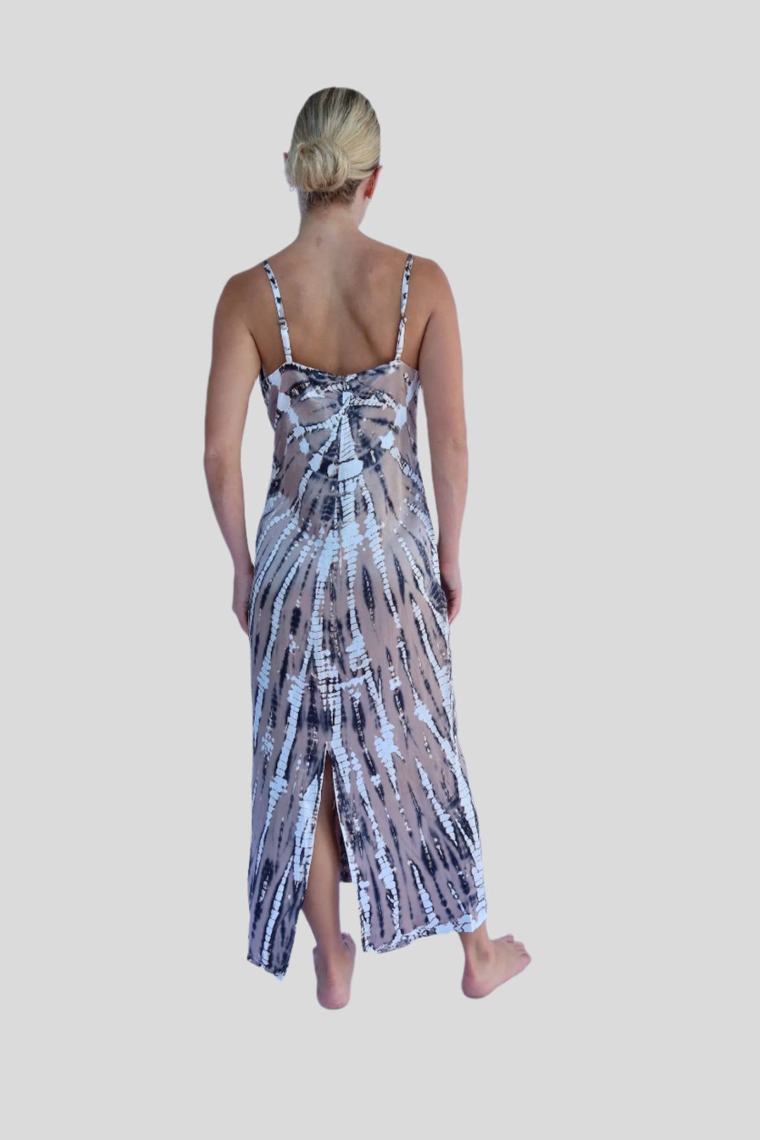 Jayla Midi Slip Dress - Shitake Nexus Wash