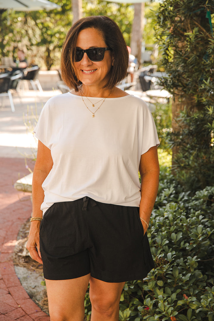 Cotton Slub Short - Black