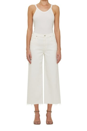 Lyra Crop Wide Leg - White