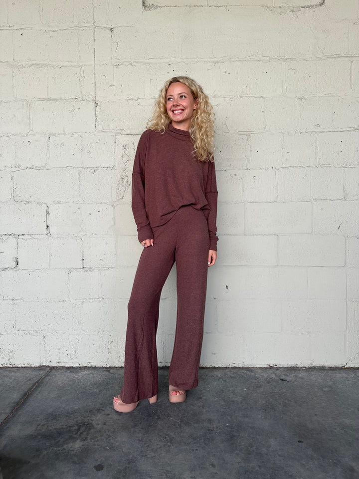 Jones Wide Leg Pant - Espresso