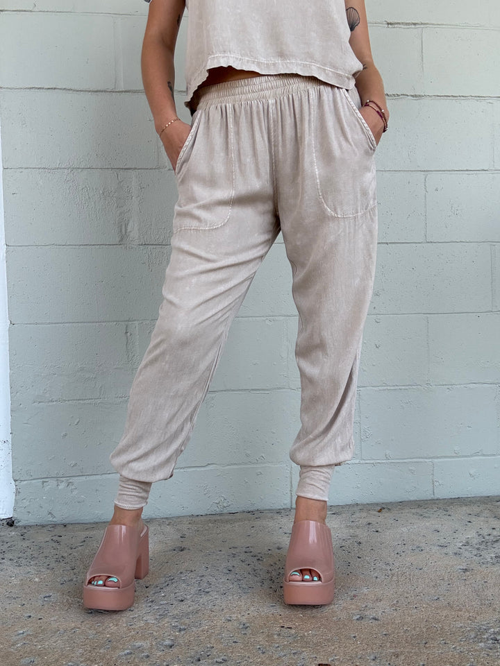 Oak Bark Hancock Soho Twill Jogger