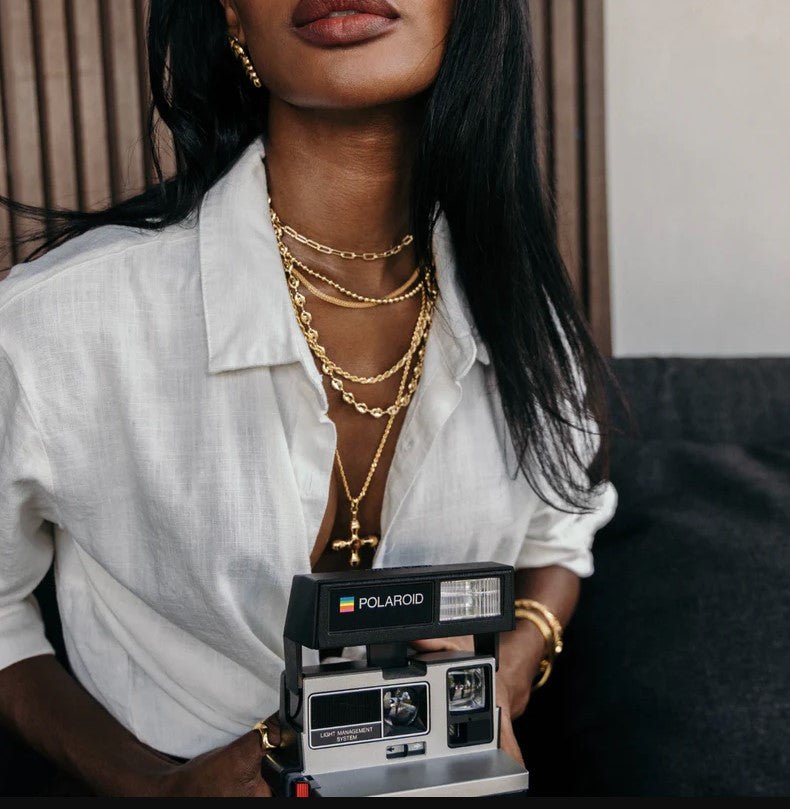 28" Callie Beaded Chain Necklace - Jaffi's