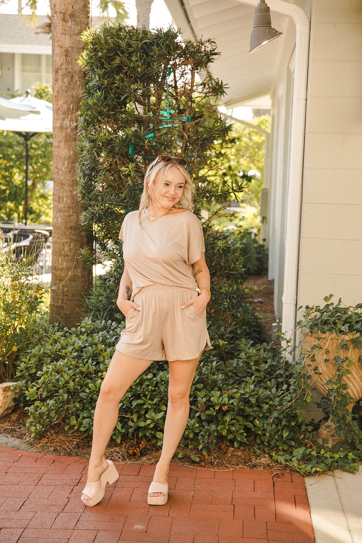 Lounge Short - Taupe