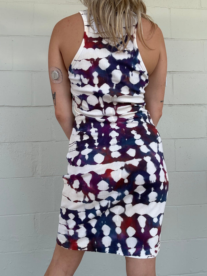 Raspberry Spotlight Wash Iggy Rib Mini Dress