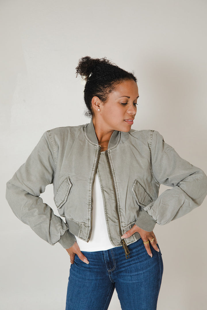 Billy Bomber Jacket - Harbor Grey Pigment