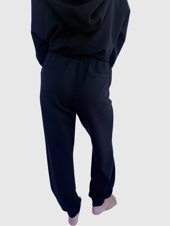 Black pants on a white background