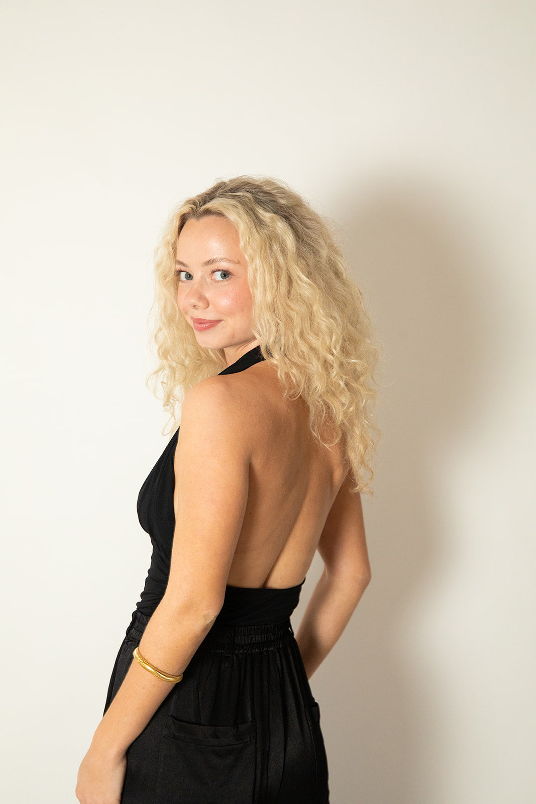 Jersey Halter Top - Black