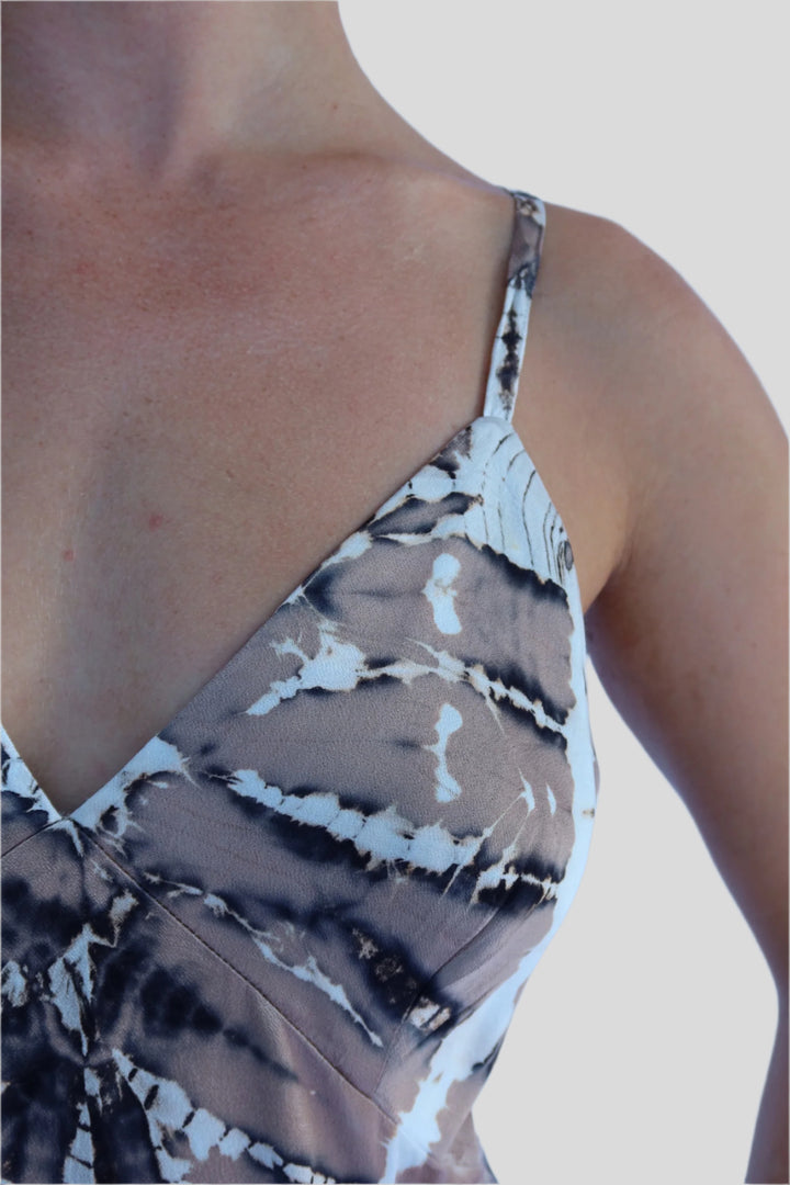Jayla Midi Slip Dress - Shitake Nexus Wash