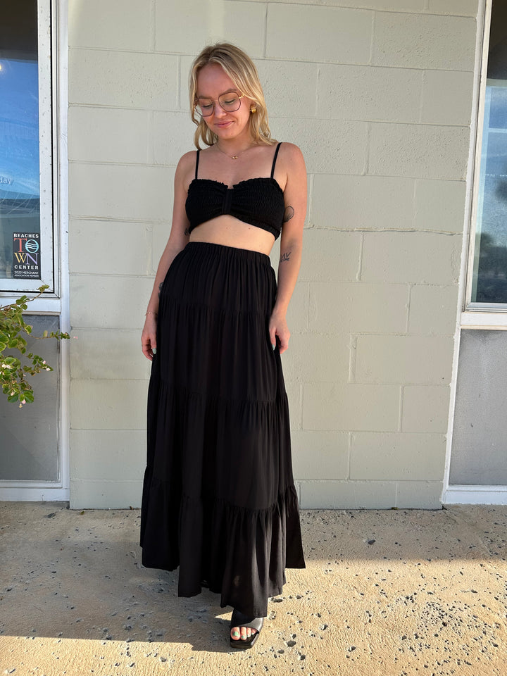 Belle Maxi Skirt - Black