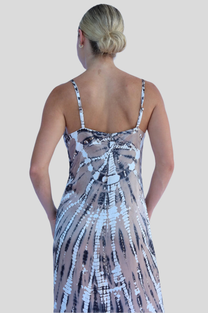 Jayla Midi Slip Dress - Shitake Nexus Wash