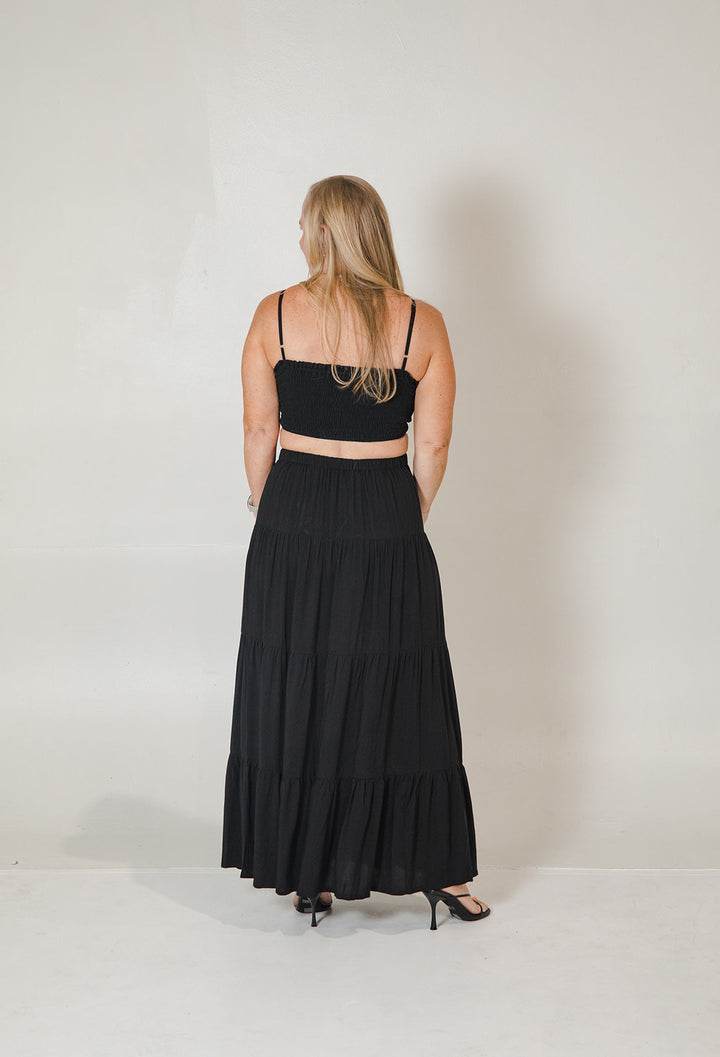 Belle Maxi Skirt - Black