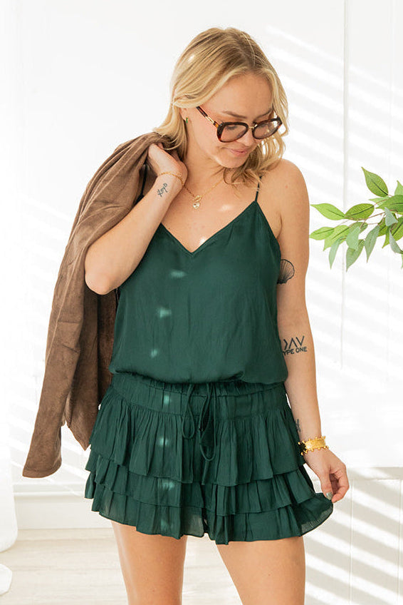 Silky Mandy Skort - Teal Blue