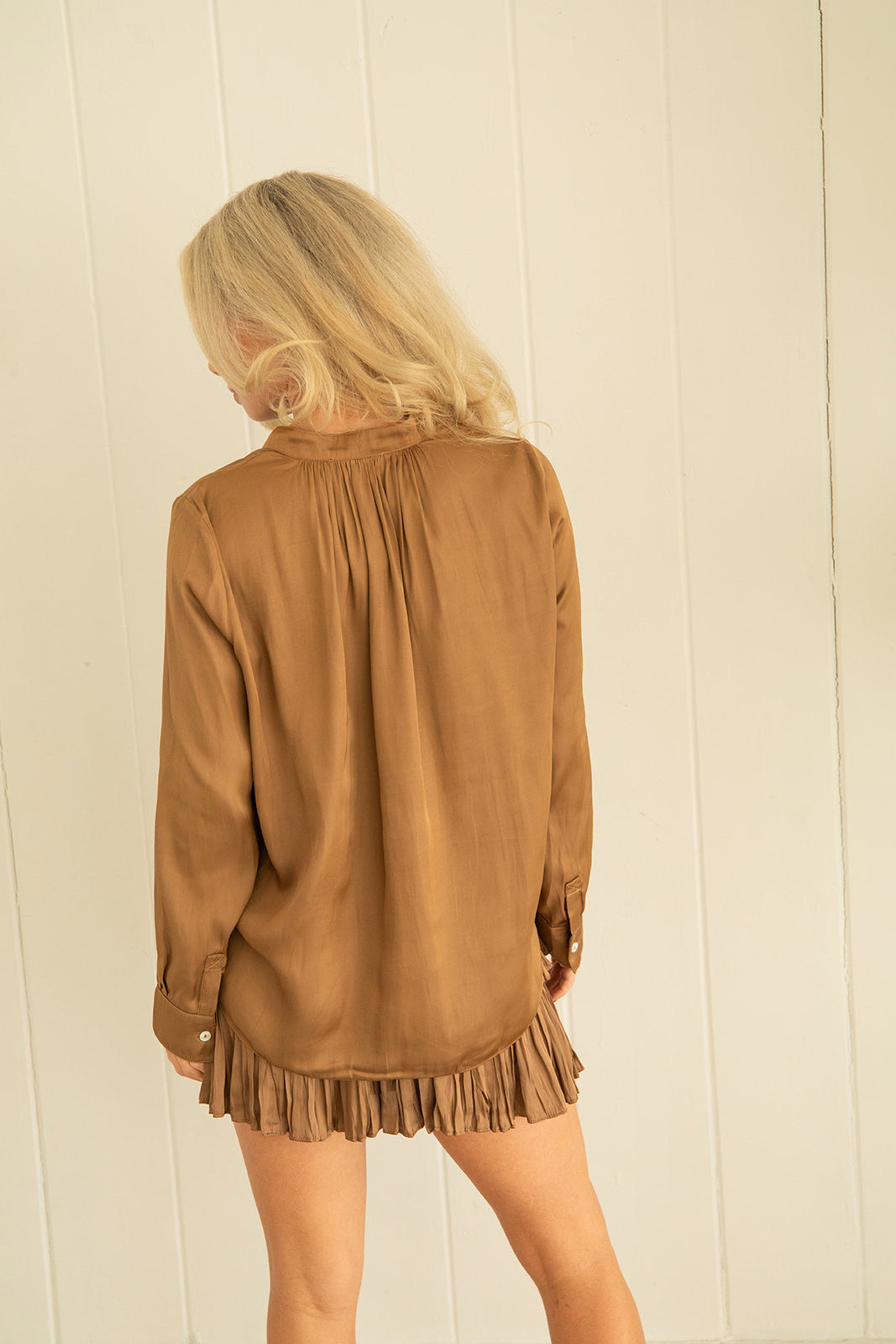 Silky Amore Skirt - Bronze