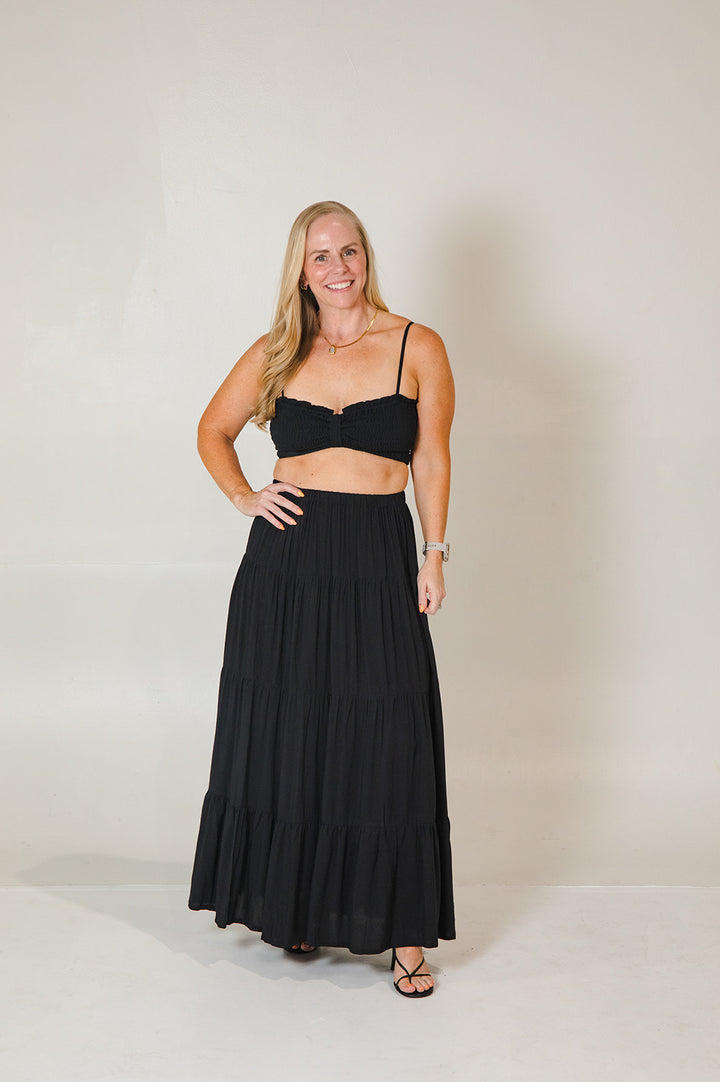 Belle Maxi Skirt - Black