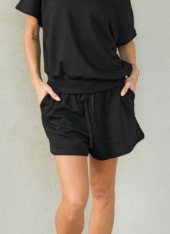 French Terry Short - Black