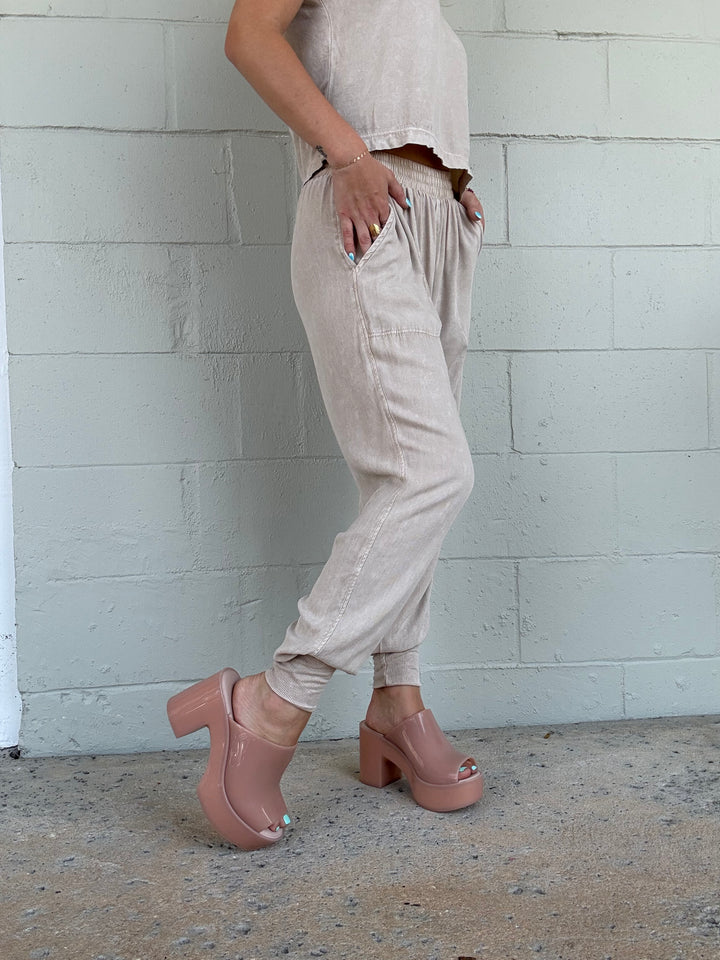 Oak Bark Hancock Soho Twill Jogger